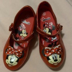 RED Minnie Mouse Toddler Shoes, Size 9, Gently Used